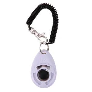 1pc Pet Trainer Pet Dog Training Dog Clicker Adjustable Sound Key Chain