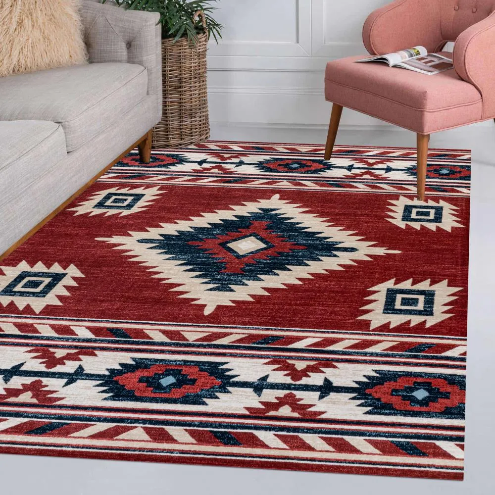 Aliyana Medallion Southwestern Area Rug