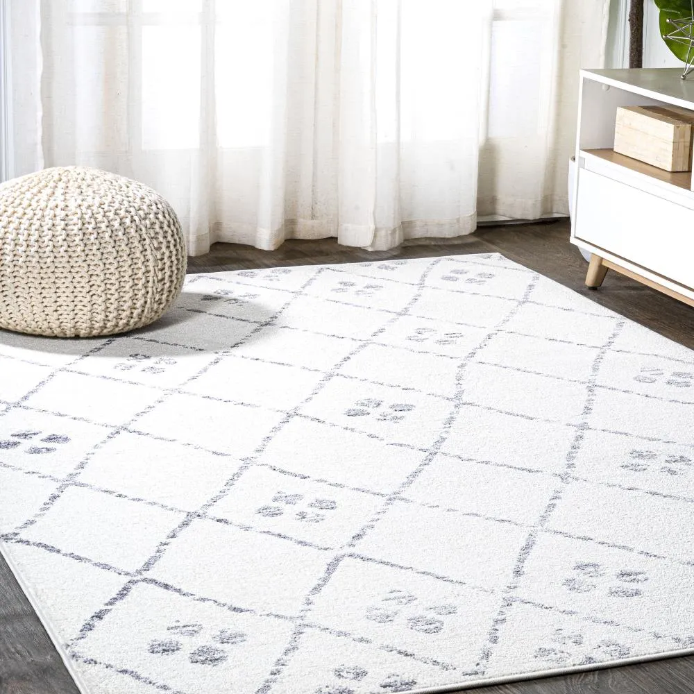 Ambrolauri Izil Moroccan Geometric Diamond Area Rug