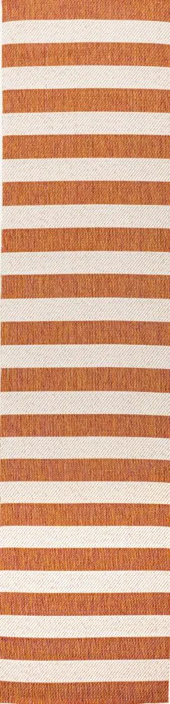 Amos Two-tone Wide Stripe Indoor/outdoor Area Rug