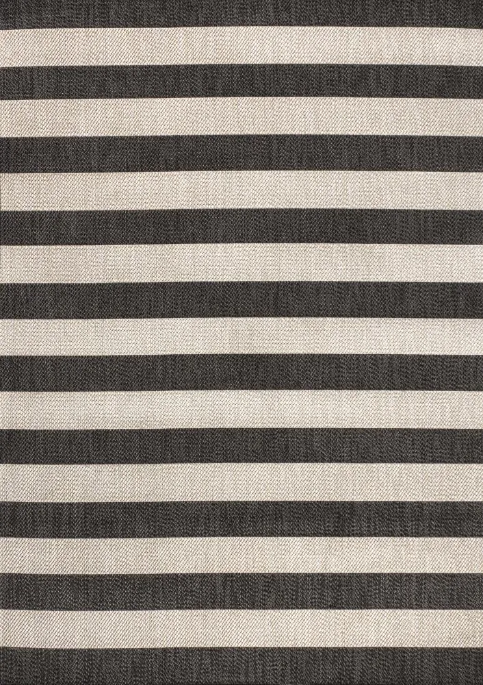 Amos Two-tone Wide Stripe Indoor/outdoor Area Rug