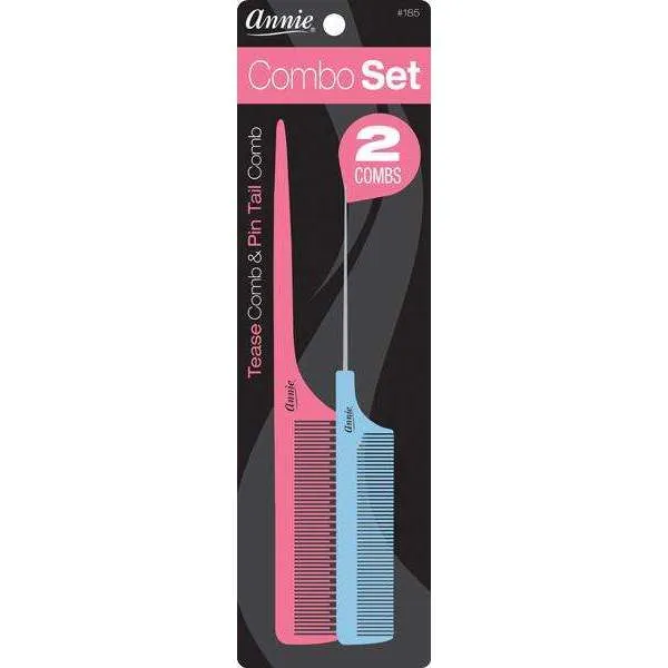 Annie Comb Set Tease Comb & Pin Tail Comb