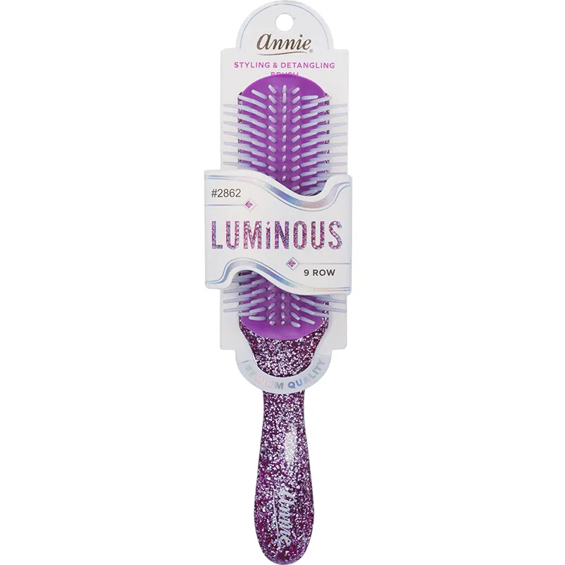 Annie Luminous 9 Row Styling Brush Assorted Colors