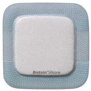 Biatain Silicone Foam Dressing 5" x 5", Pad Size 2.87" x 2.87"