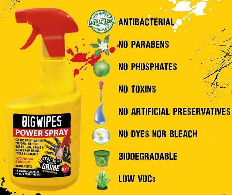 Big Wipes 'Power Spray' 1L Bottle