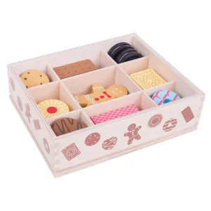 BigJigs Wooden Play Food Biscuit Box