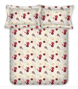 Bombay Dyeing Epigram 144TC 100% Cotton One Single Size 150x224Cm / 60x88 inches Bedsheet with 1 Pillow Covers Size 46x69 Cm (7565 MRN, Single BEDSHEET Set)