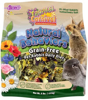 Brown's Tropical Carnival Natural Behaviors Pet Rabbit Food 4 lb