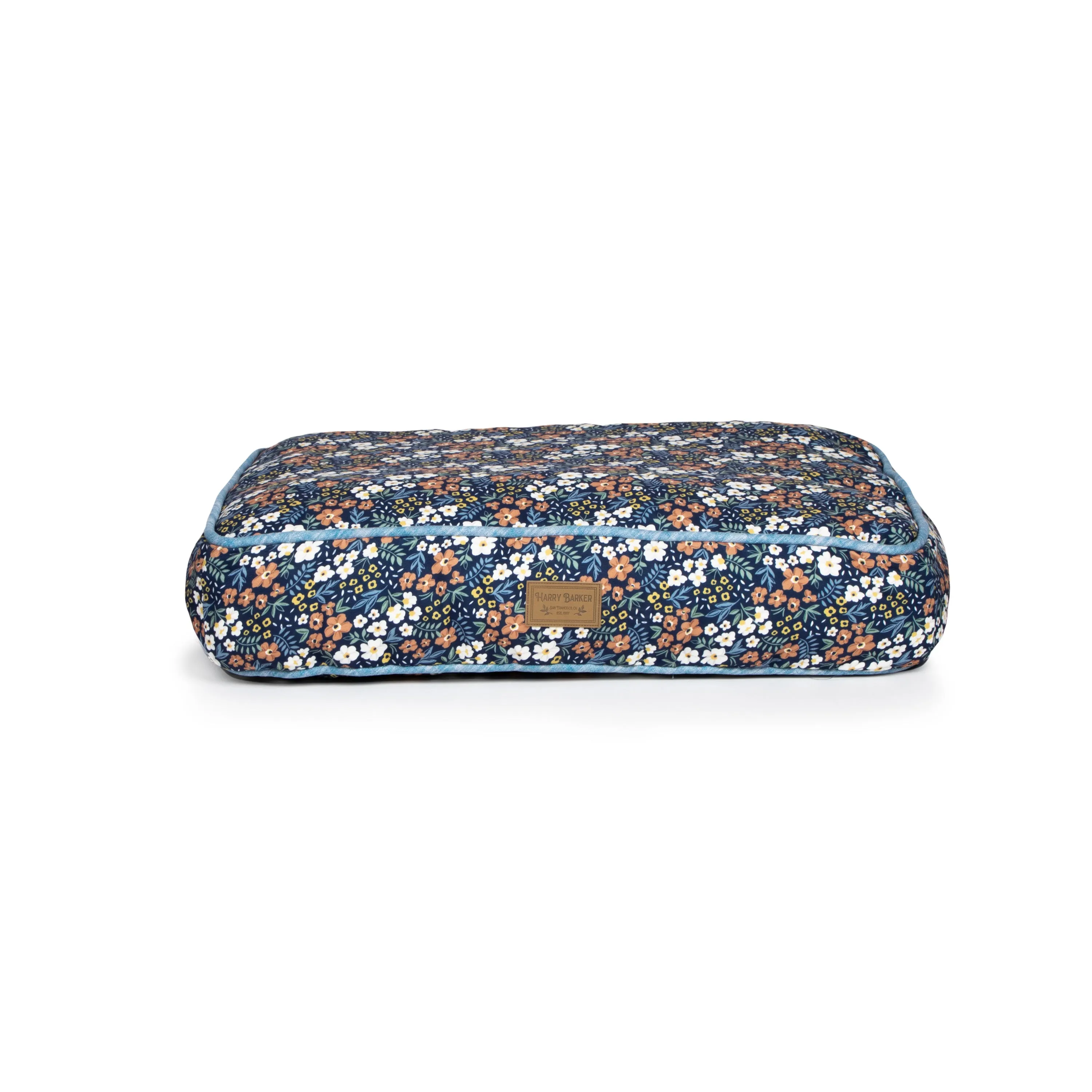 Calico Floral Rectangle Dog Bed