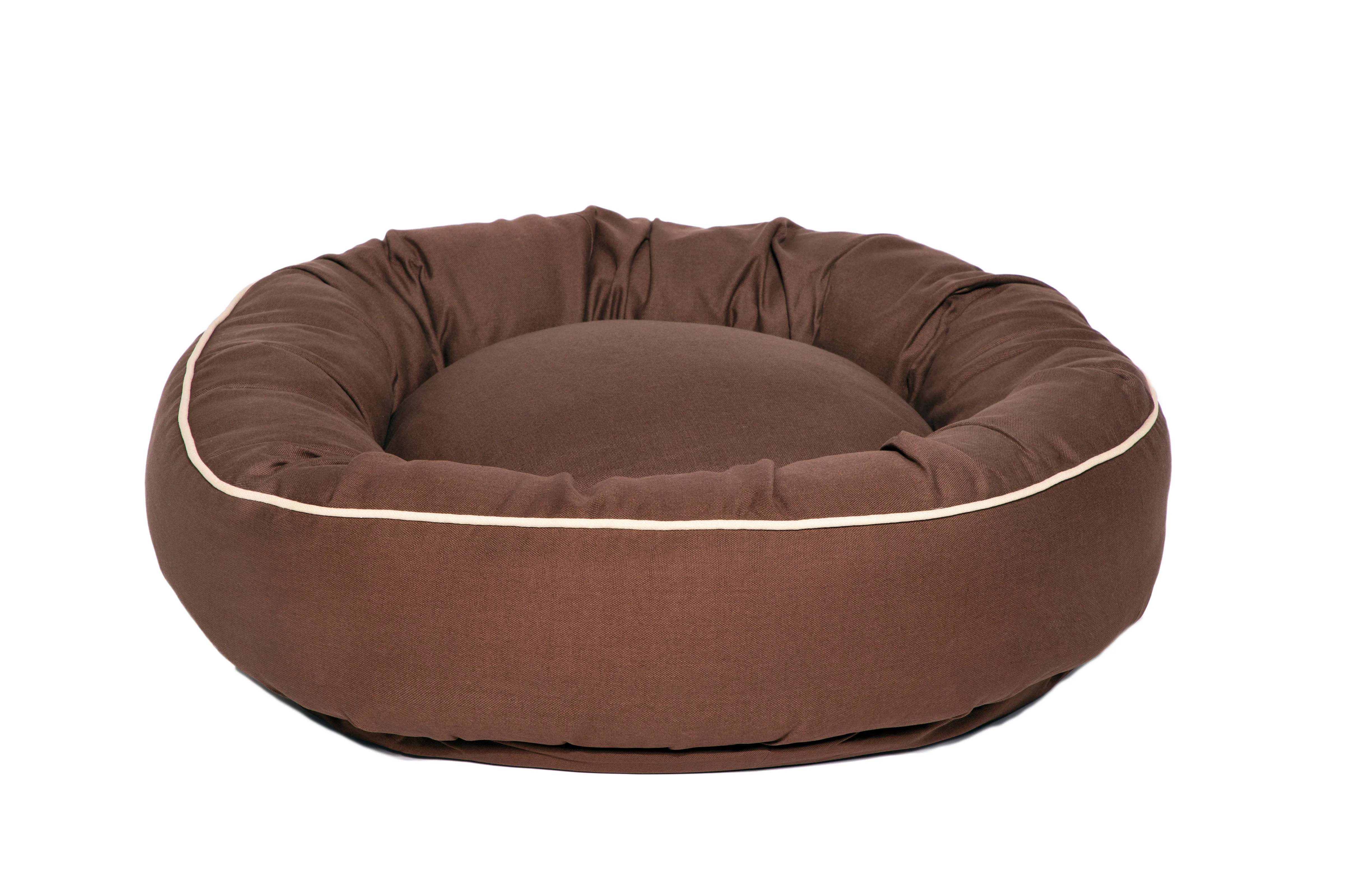 Canine Styles - Cotton Canvas Beds - Solid Colors w/Off White Piping - Dog Beds - 7 Color Options