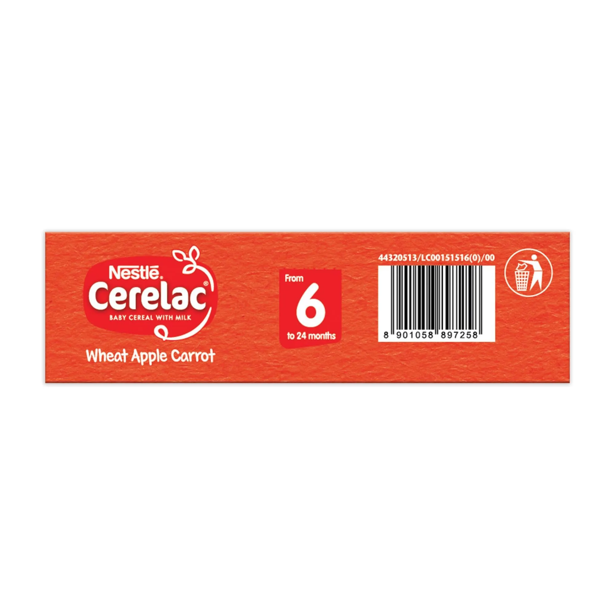 CERELAC Nestle Cerelac Baby Cereal With Milk , Wheat Apple Carrot ,Stage 1, From 6 To 24 Months , Source Of Iron & Protein , 300G