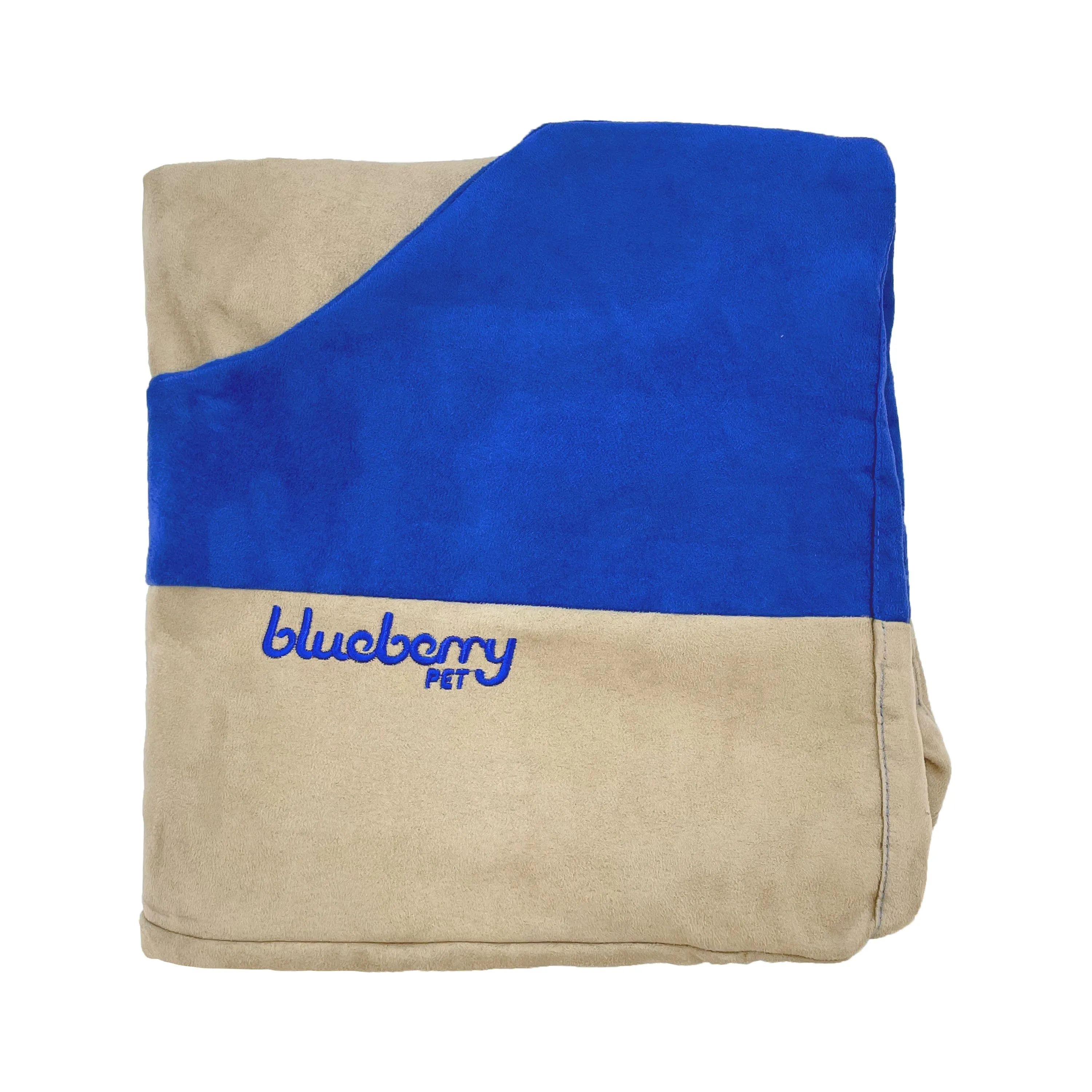 Color-Block Premium Microsuede Dog Bed Cover