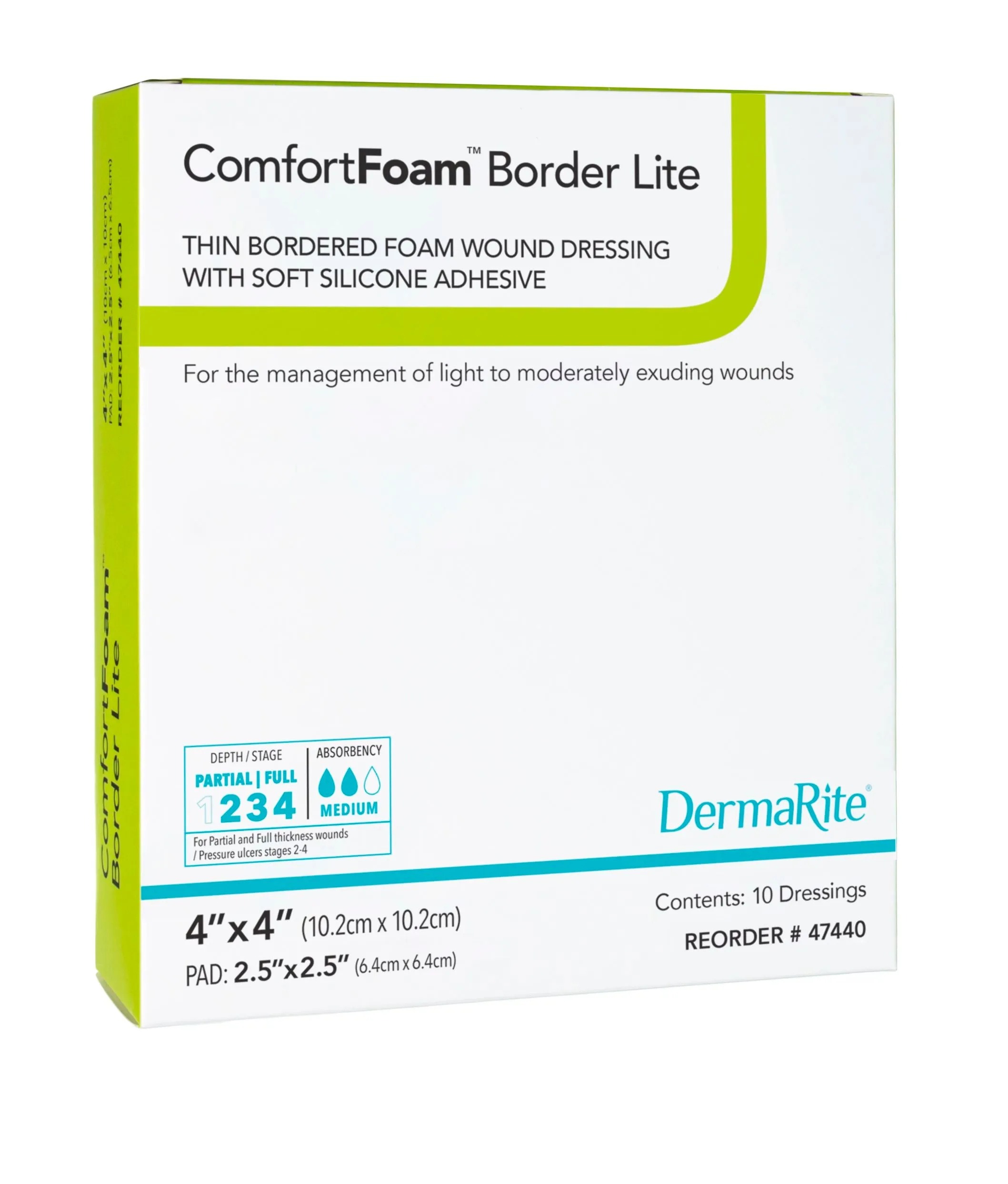 ComfortFoam Silicone Foam Border Lite Dressings