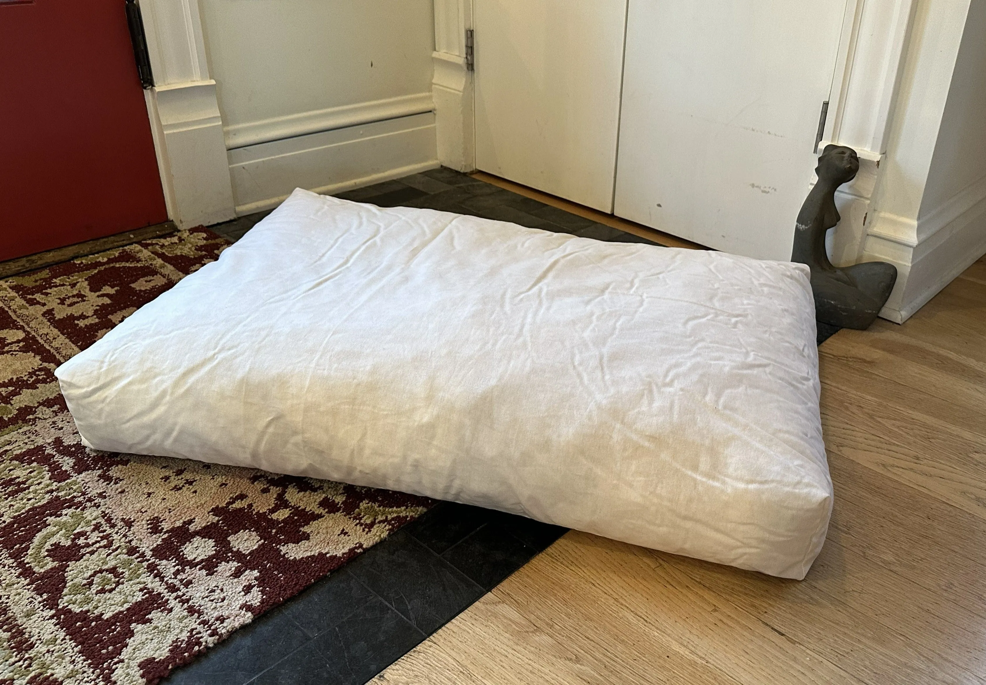 Cotton Duck Canvas Dog Bed - Lightweight CertiPUR Foam Fill