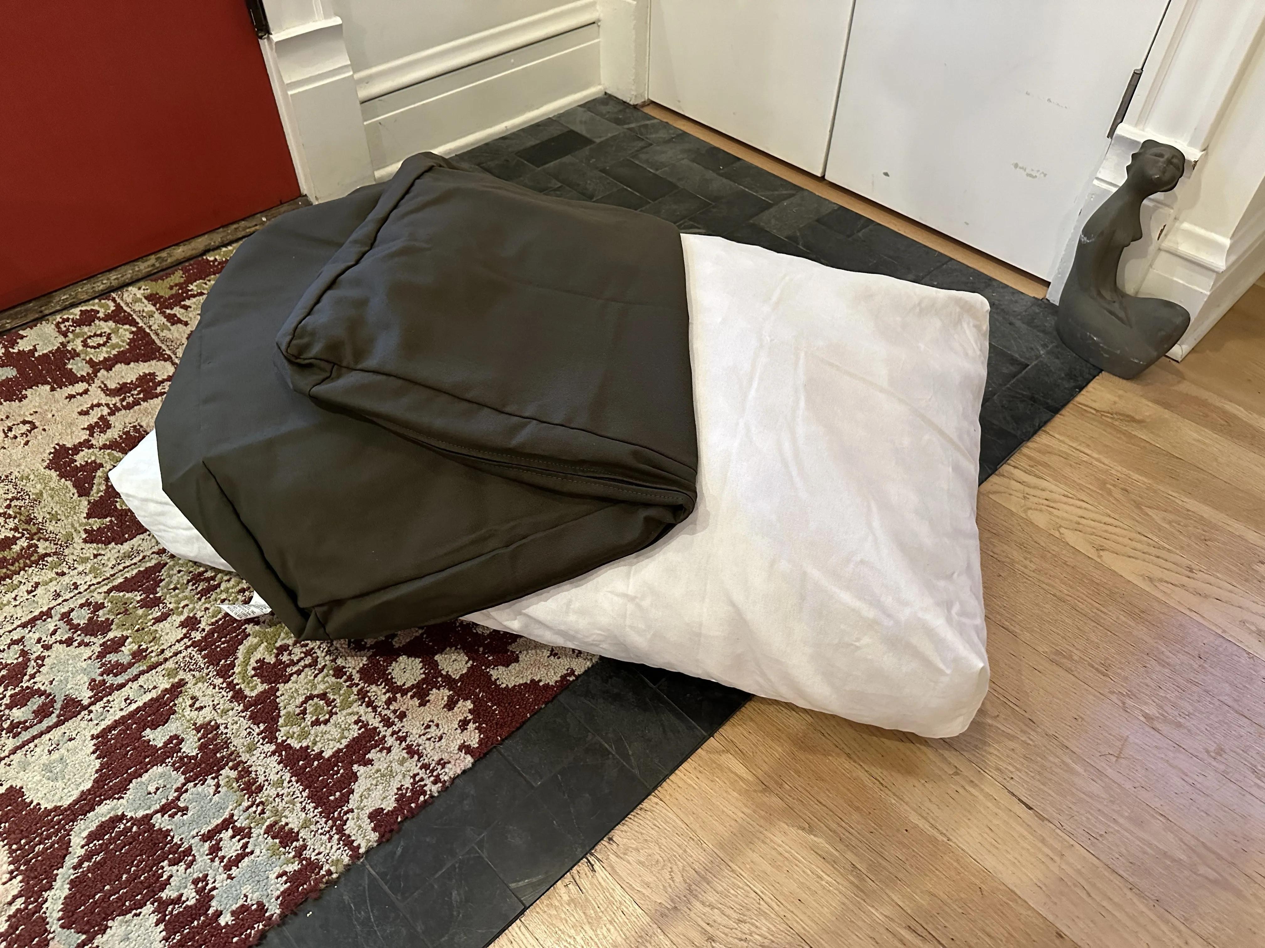 Cotton Duck Canvas Dog Bed - Lightweight CertiPUR Foam Fill