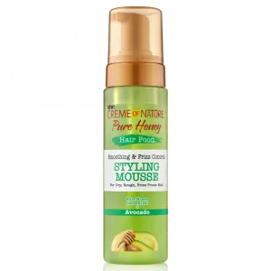 Creme of Nature Pure Honey Hair Food Styling Mousse 7 oz