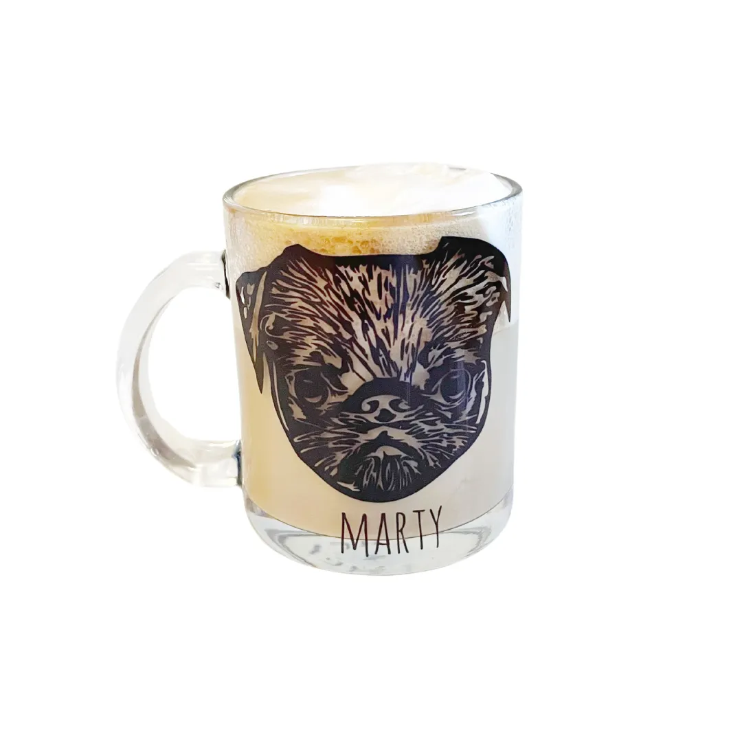 Custom Pet Mug, 11oz Clear