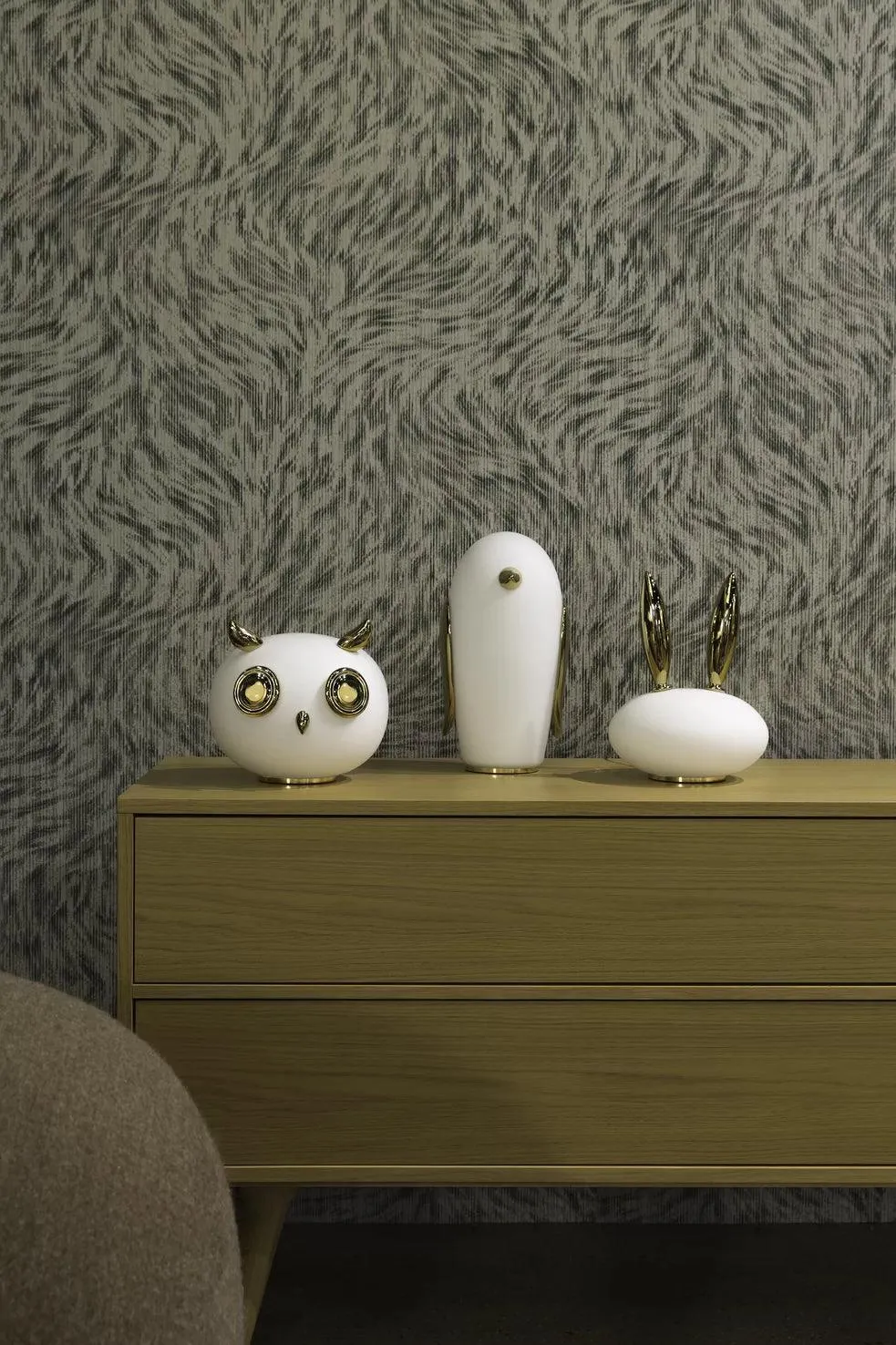 Decorative lamp PET LIGHT UHUH - OWL gold