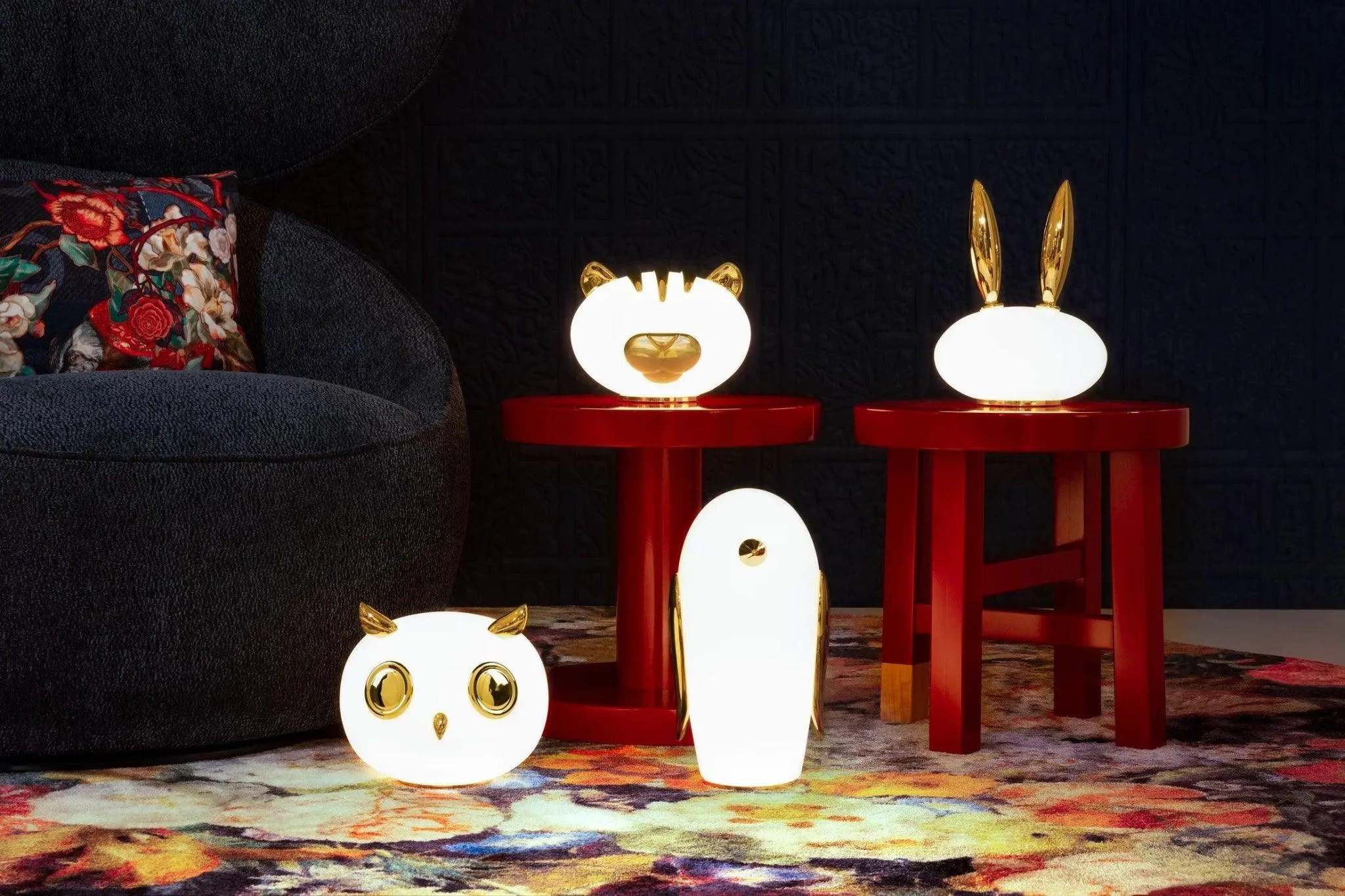 Decorative lamp PET LIGHT UHUH - OWL gold