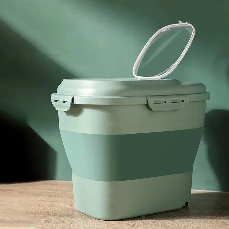 Dog & Cat Food Container - Large Capacity & Foldable