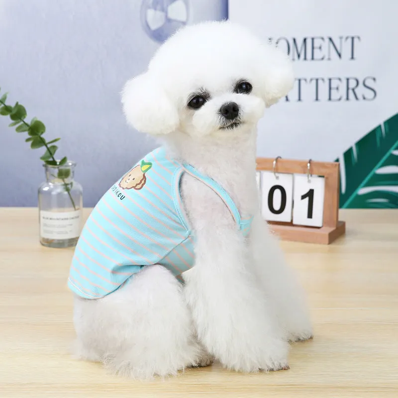 Dog and cat summer cute vest pet clothing