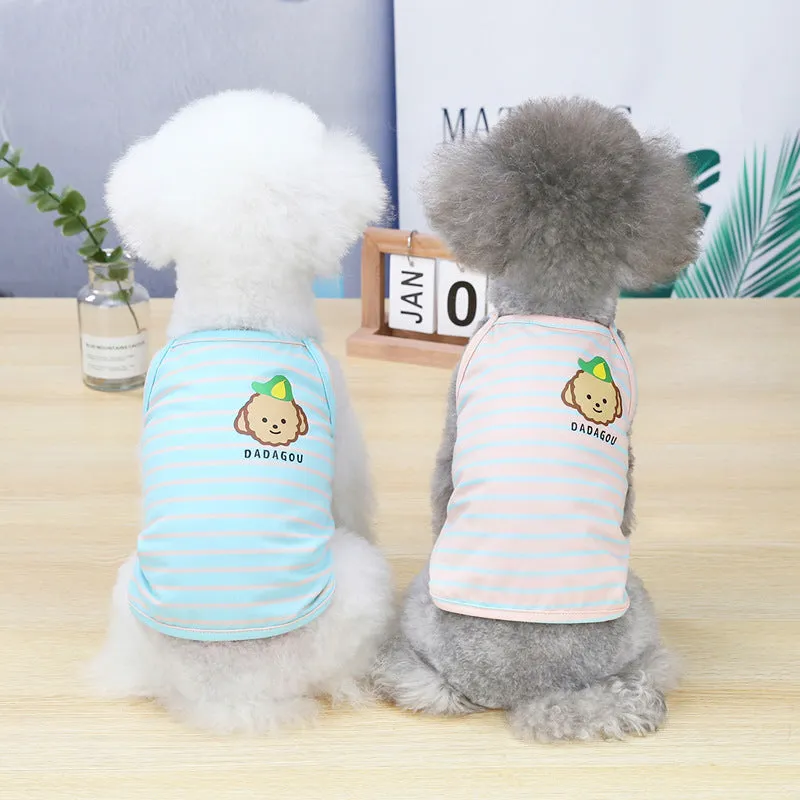 Dog and cat summer cute vest pet clothing