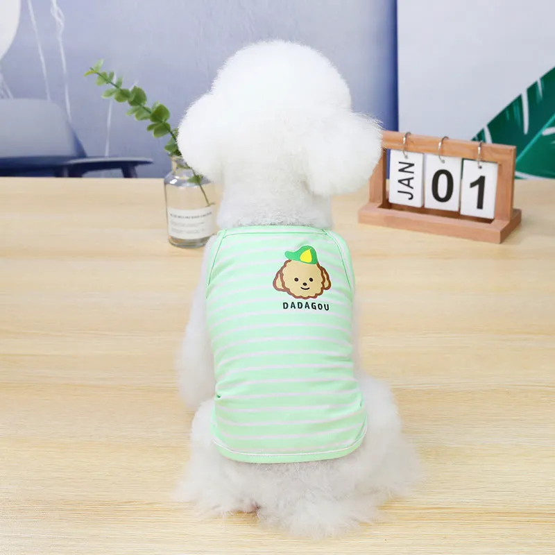 Dog and cat summer cute vest pet clothing