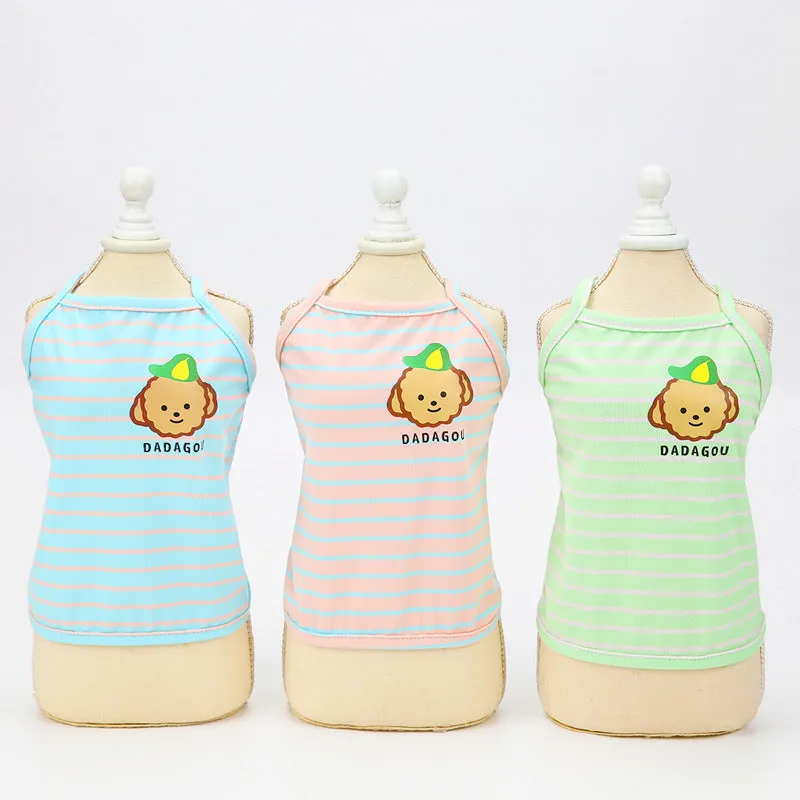 Dog and cat summer cute vest pet clothing