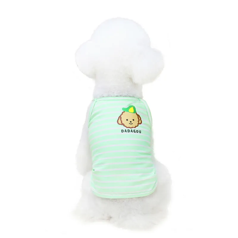 Dog and cat summer cute vest pet clothing