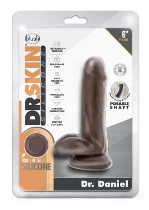 Dr. Skin Dr. Daniel Silicone Dildo with Balls and Suction Cup