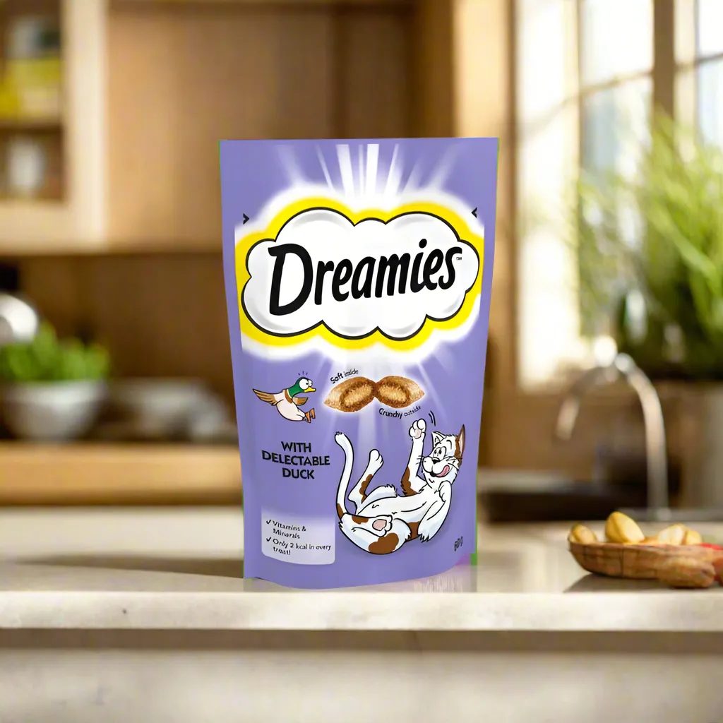 Dreamies Cat Treat Duck 60gm (Pack of 8)