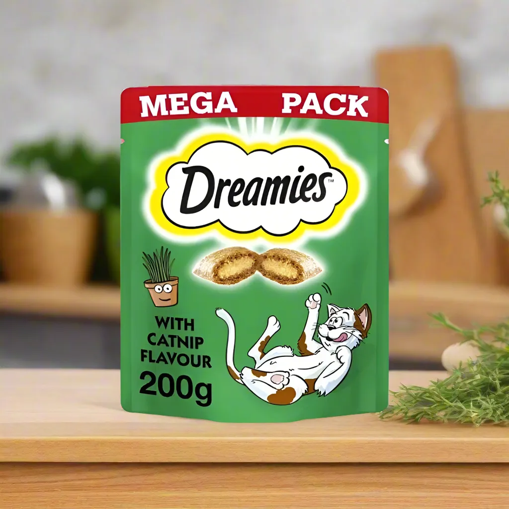 Dreamies Treat Mega Catnip 200gm (Pack of 6)