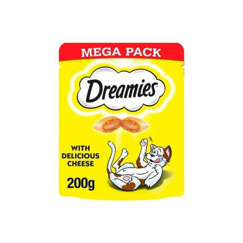 Dreamies Treat Mega Cheese 200gm (Pack of 6)