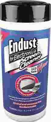 Endust Antistatic Cleaning Wipes Premoistened 70/Canister