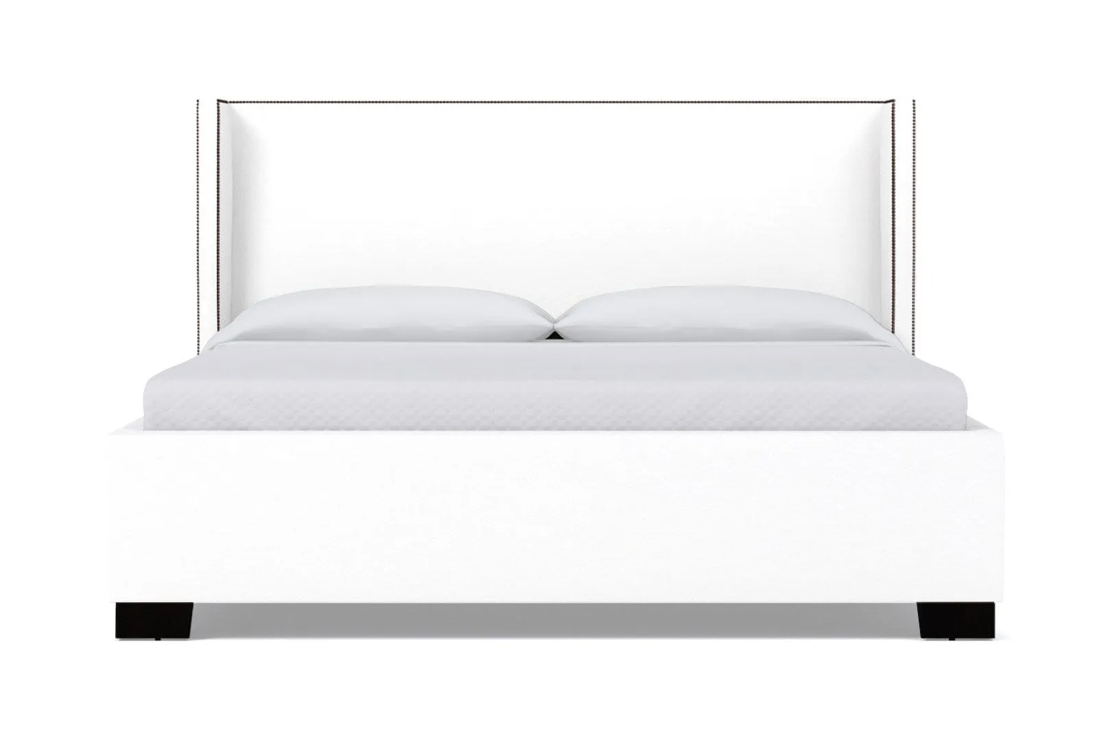 Everett Upholstered Bed :: Leg Finish: Espresso / Size: King