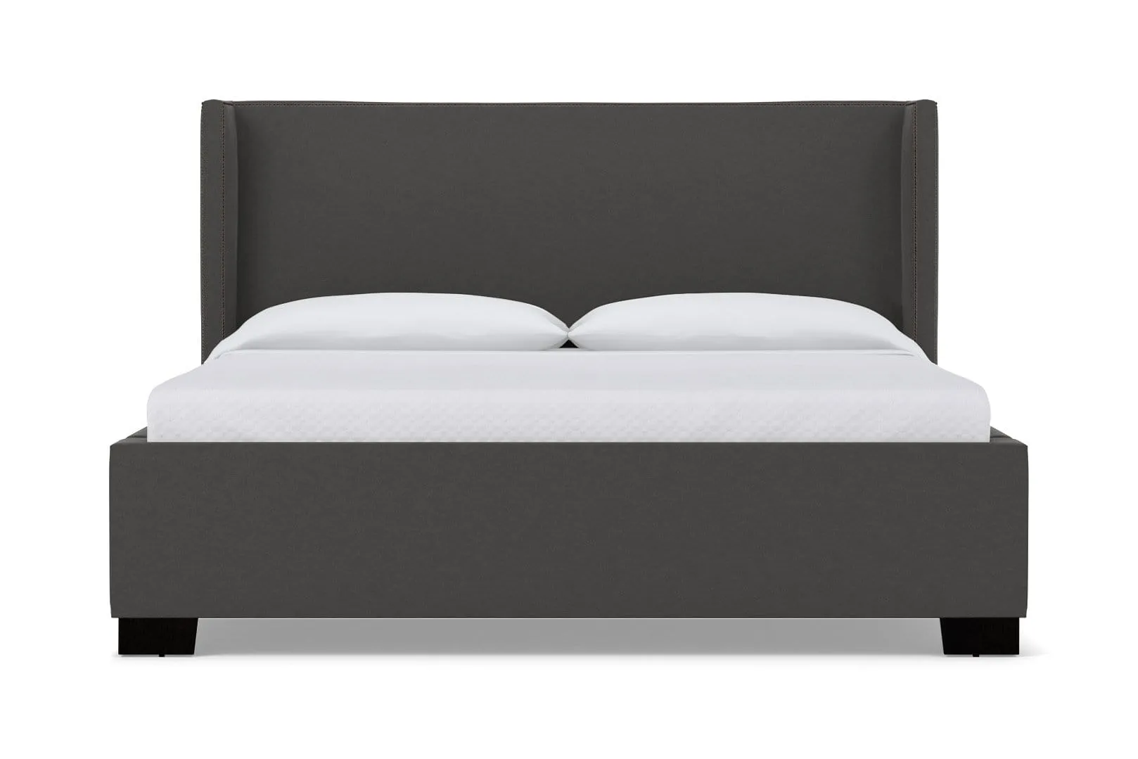 Everett Upholstered Bed :: Leg Finish: Espresso / Size: King