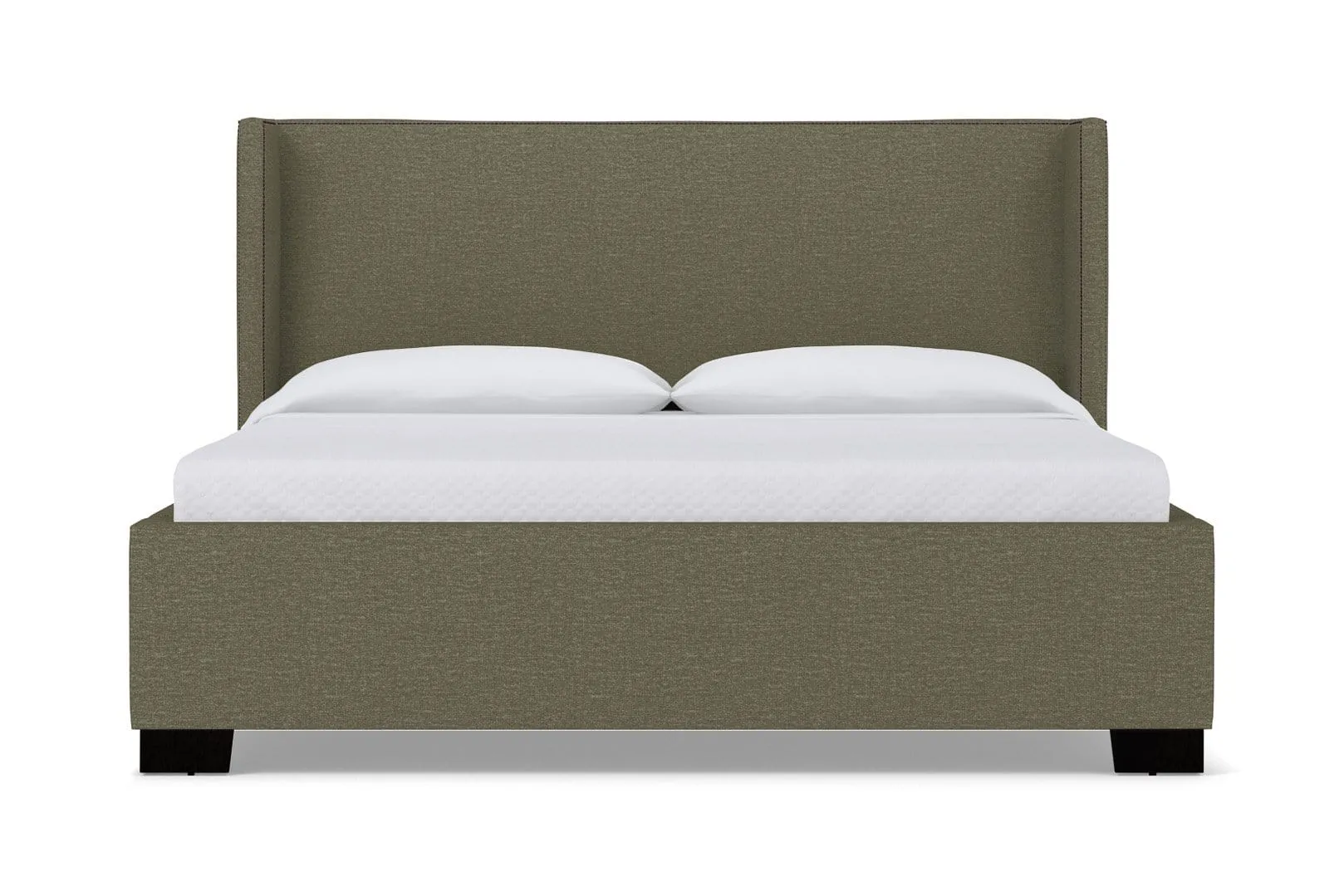 Everett Upholstered Bed :: Leg Finish: Espresso / Size: King