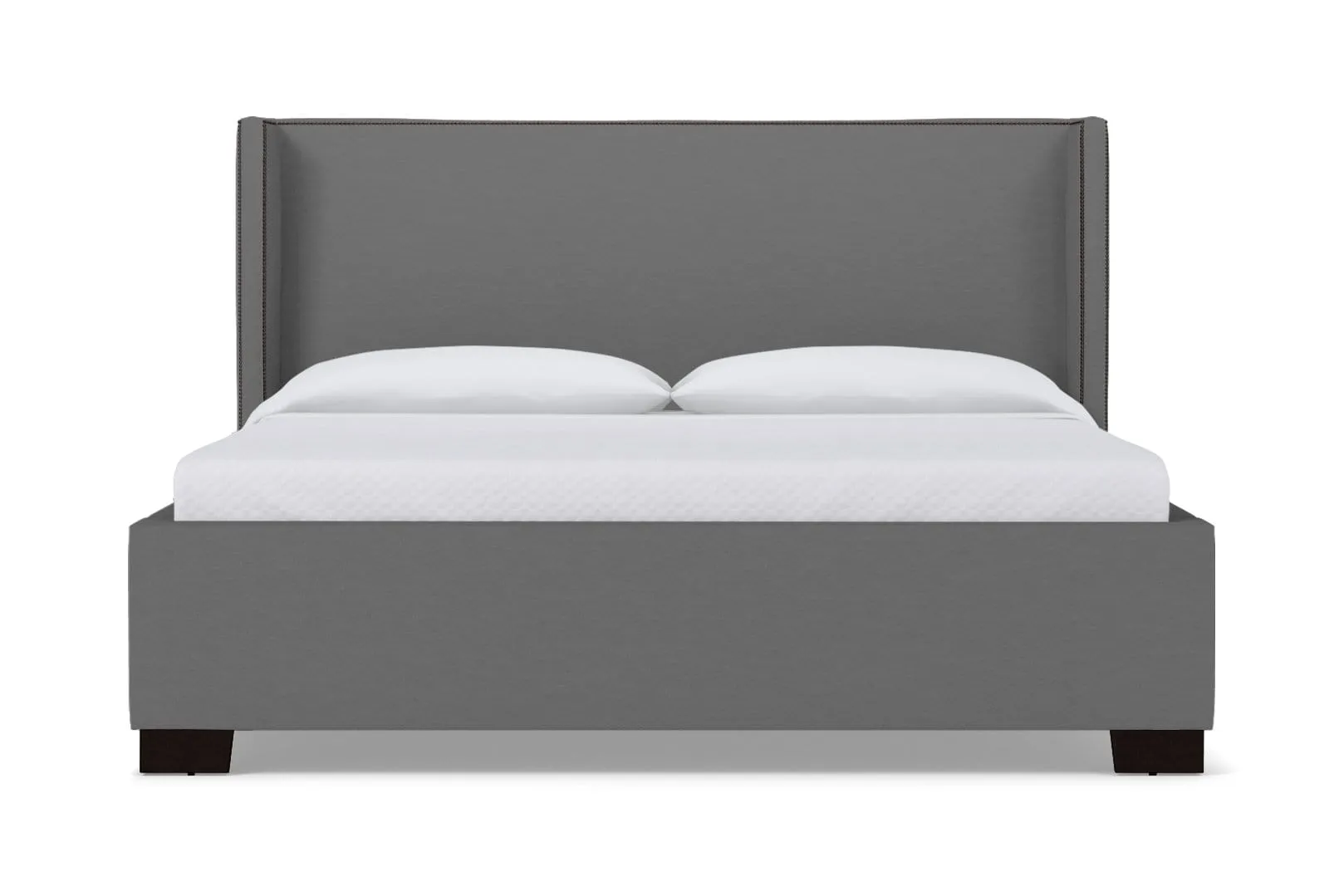 Everett Upholstered Bed :: Leg Finish: Espresso / Size: King