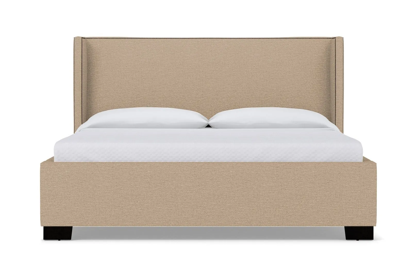 Everett Upholstered Bed :: Leg Finish: Espresso / Size: King