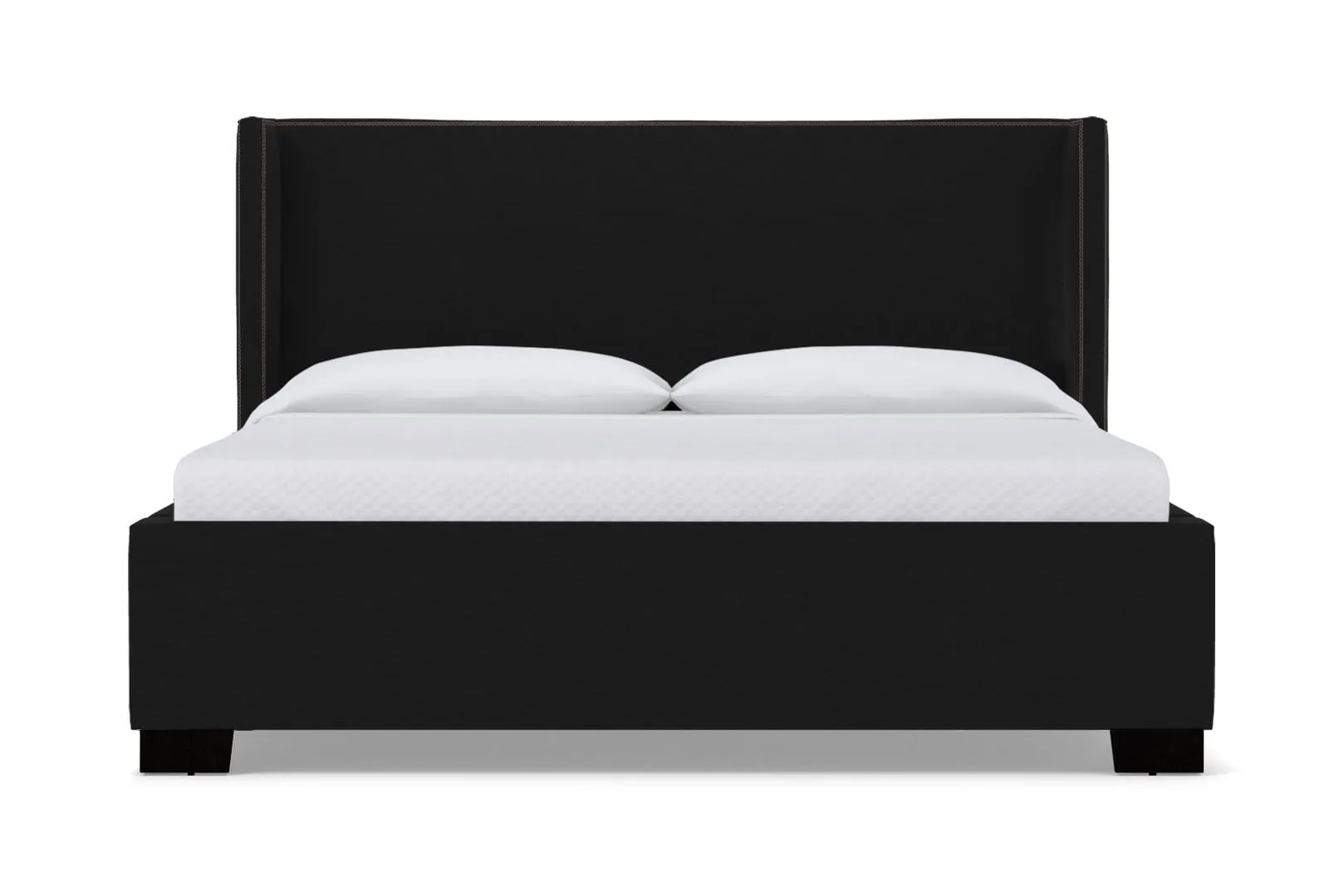 Everett Upholstered Bed :: Leg Finish: Espresso / Size: King