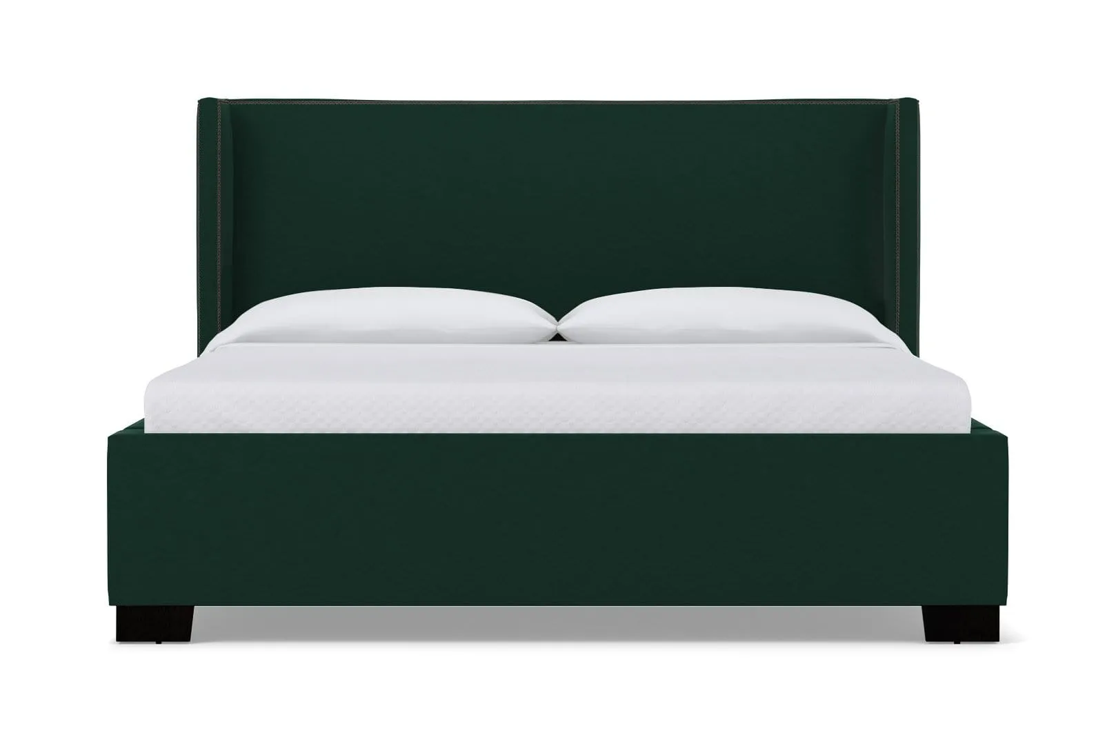 Everett Upholstered Bed :: Leg Finish: Espresso / Size: King