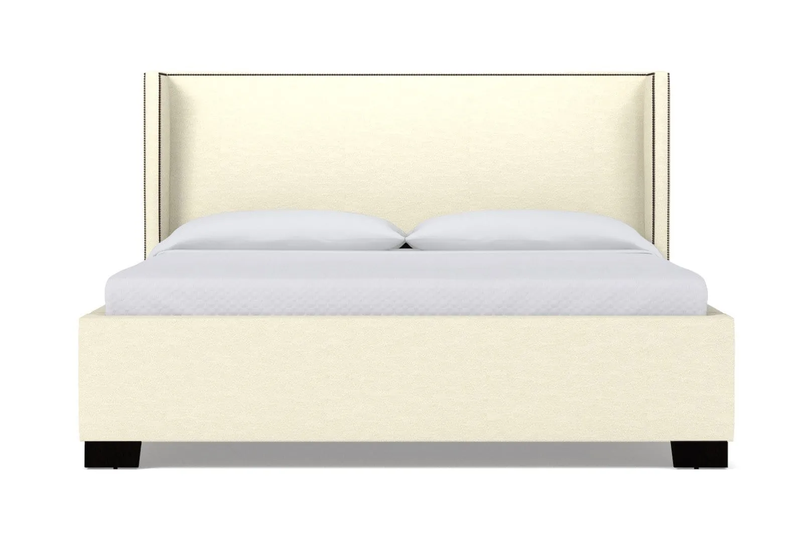 Everett Upholstered Bed :: Leg Finish: Espresso / Size: King