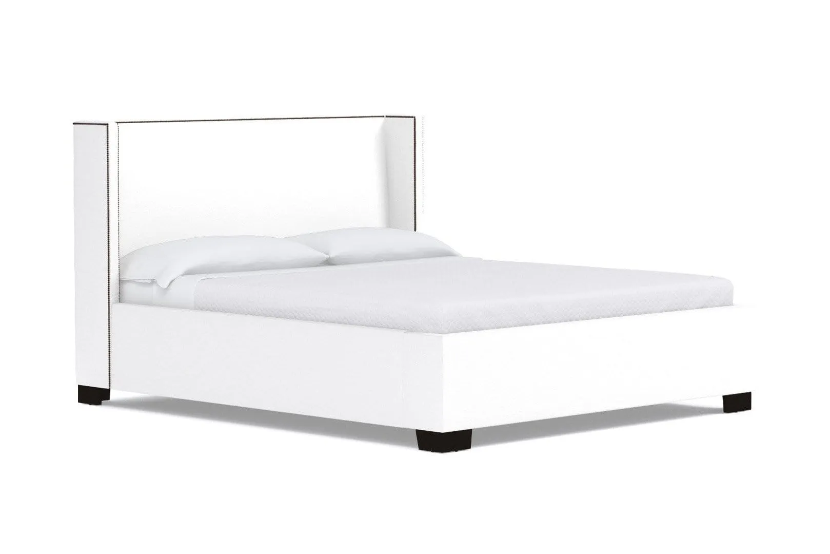 Everett Upholstered Bed :: Leg Finish: Espresso / Size: King