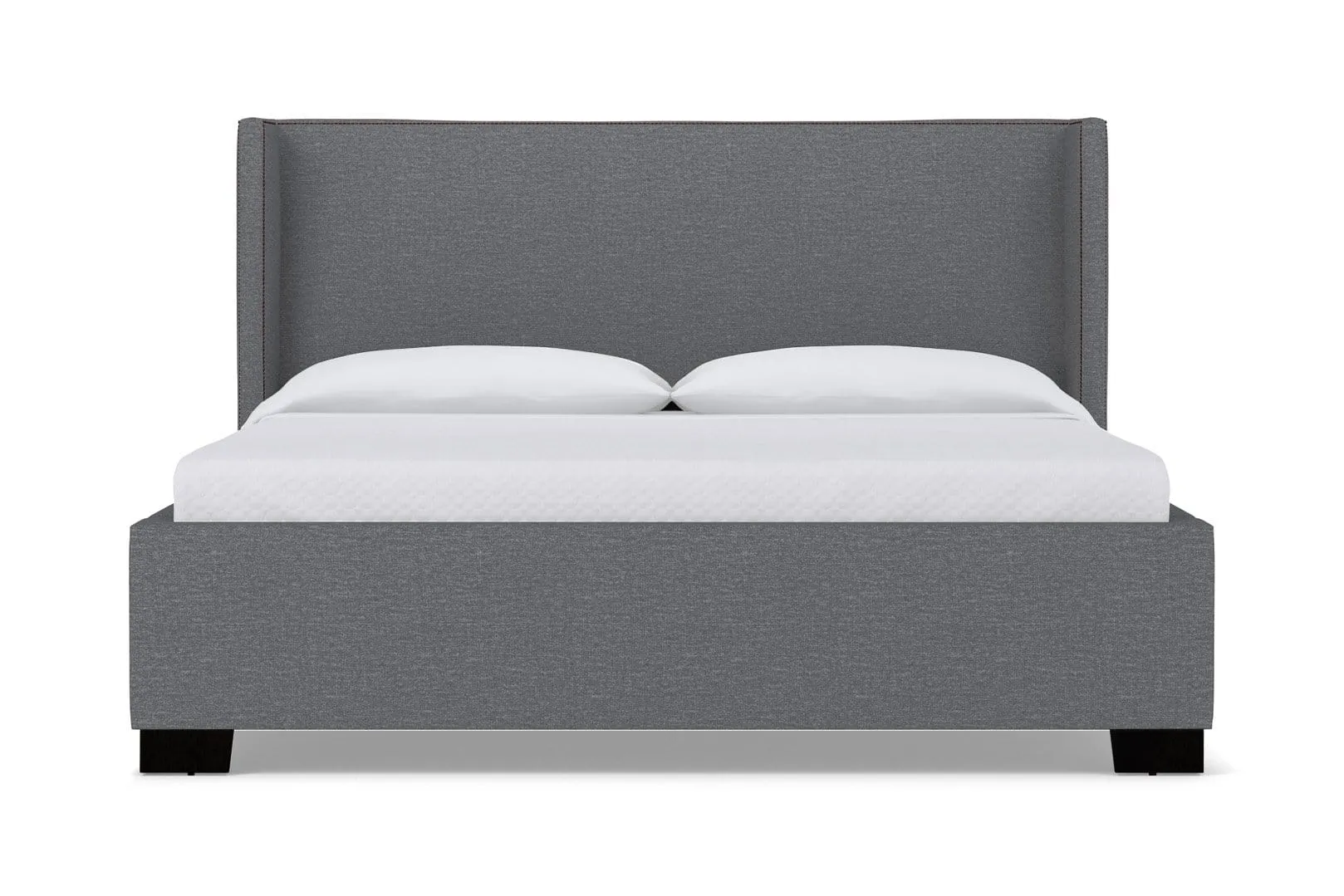 Everett Upholstered Bed :: Leg Finish: Espresso / Size: King