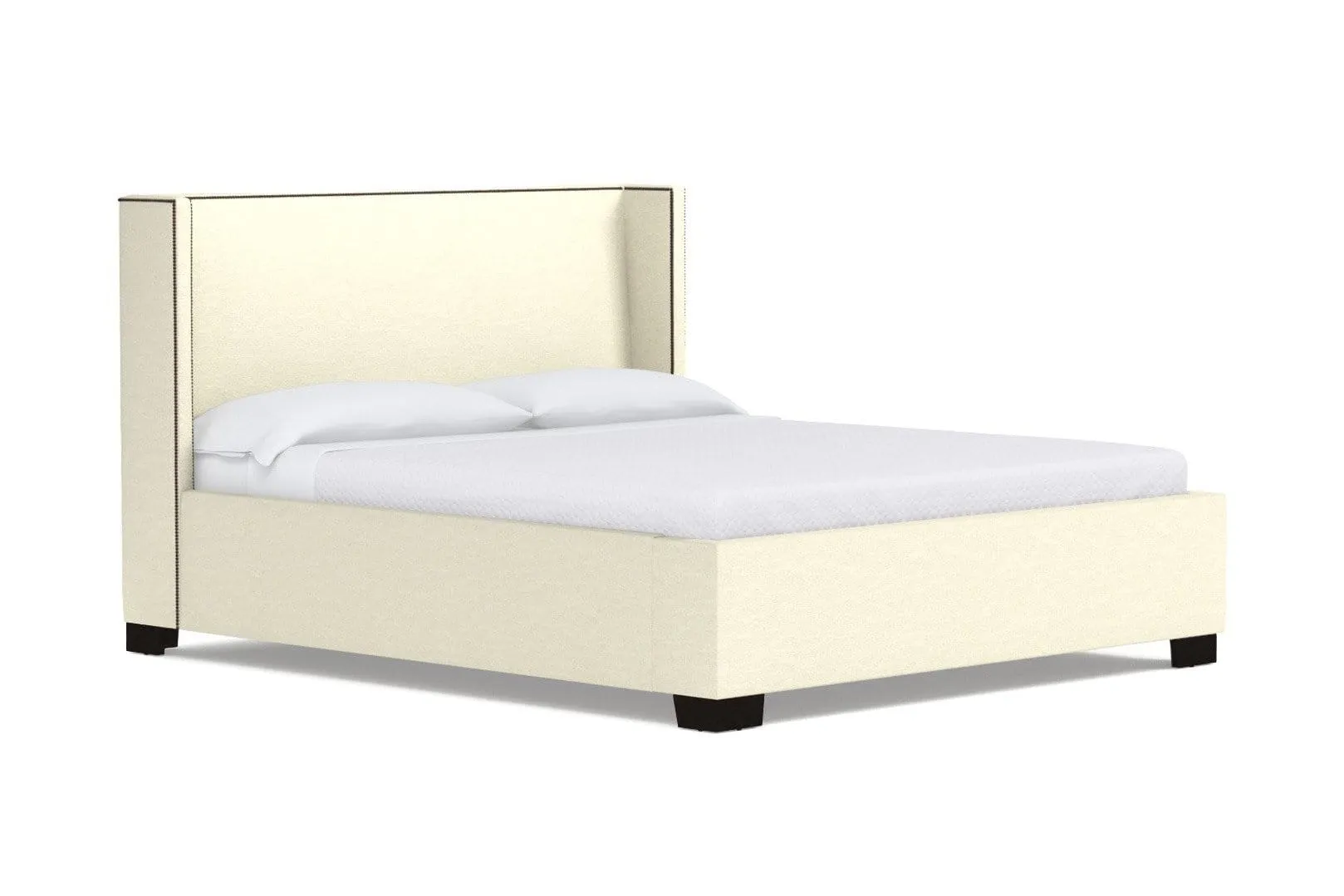 Everett Upholstered Bed :: Leg Finish: Espresso / Size: King