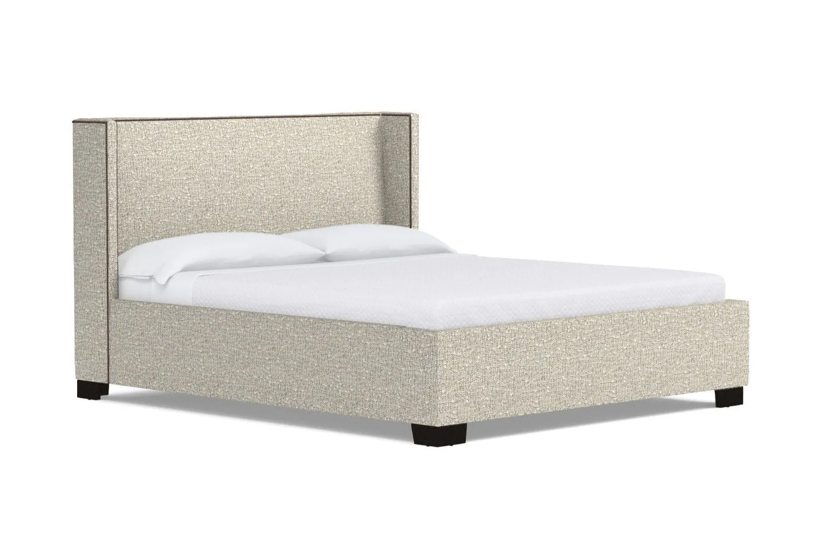 Everett Upholstered Bed :: Leg Finish: Espresso / Size: King