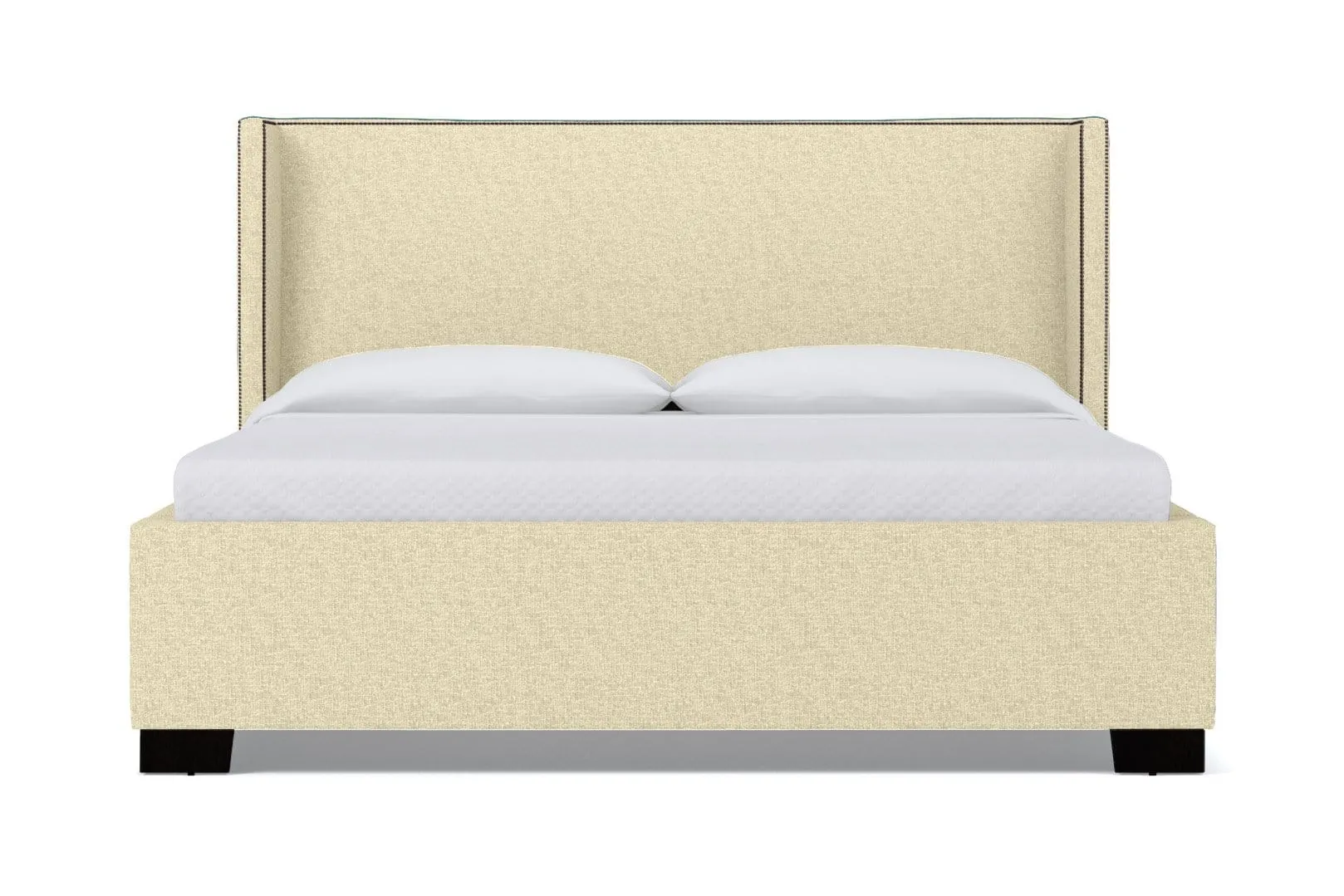 Everett Upholstered Bed :: Leg Finish: Espresso / Size: King