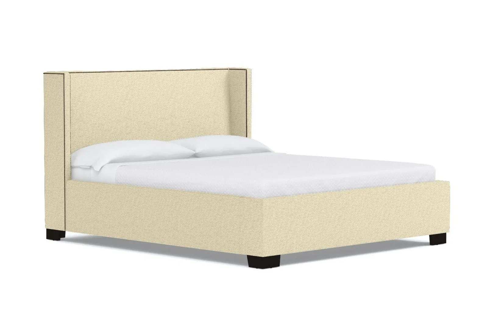 Everett Upholstered Bed :: Leg Finish: Espresso / Size: King