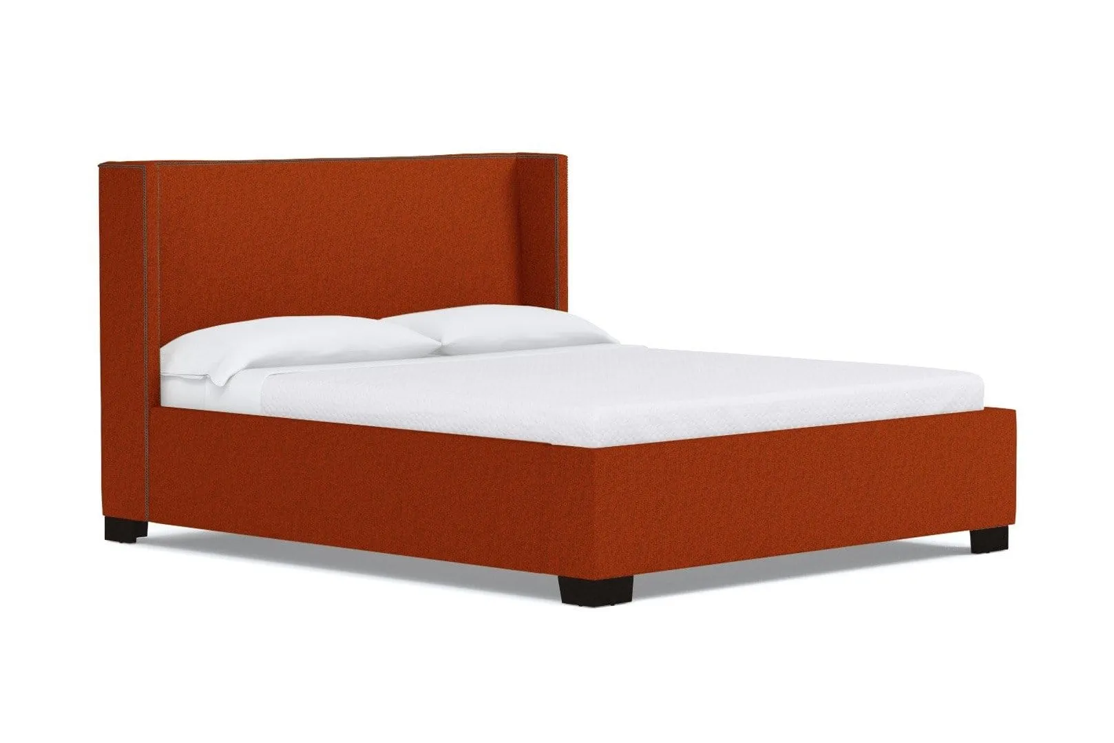 Everett Upholstered Bed :: Leg Finish: Espresso / Size: King