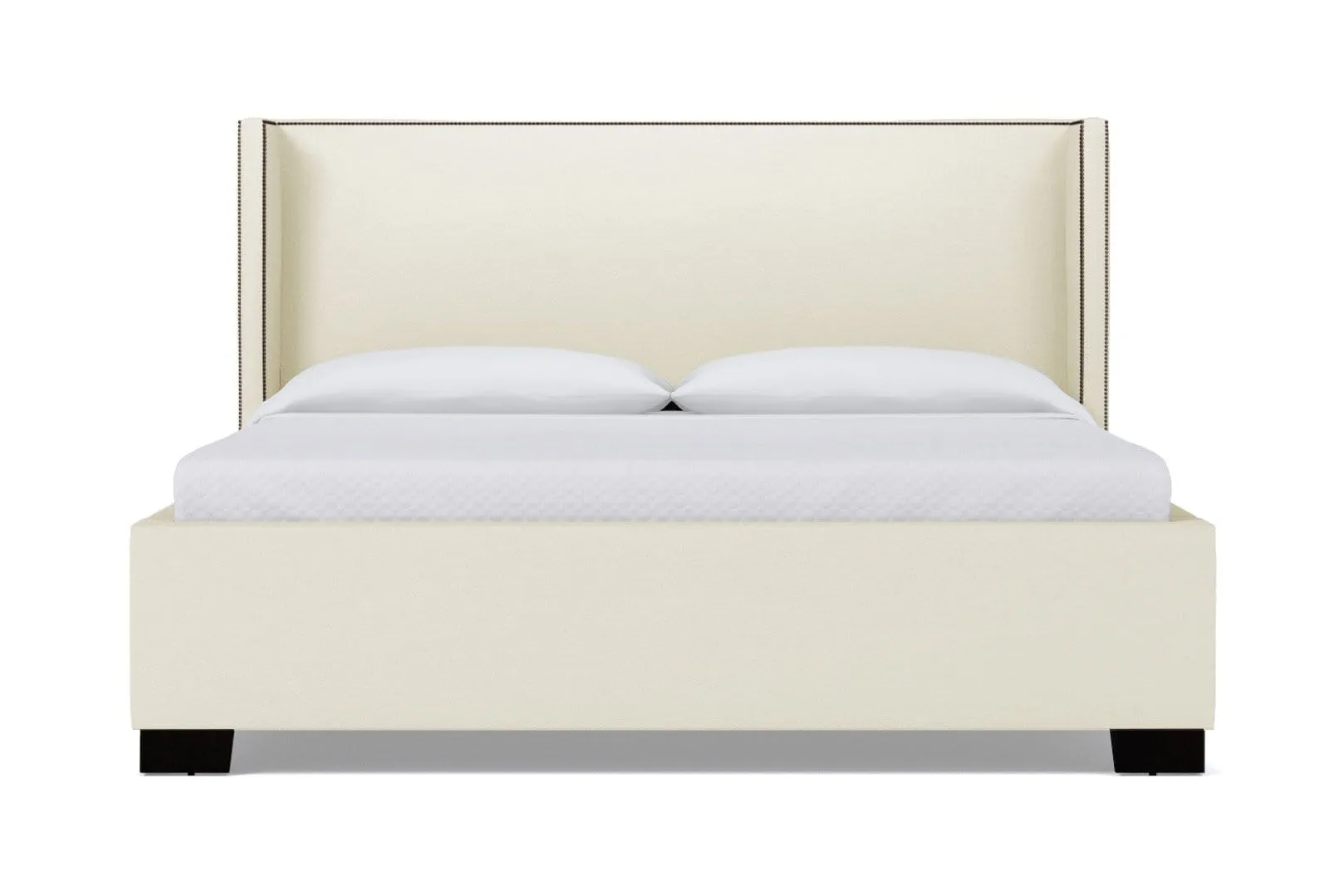 Everett Upholstered Bed :: Leg Finish: Espresso / Size: King